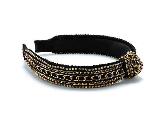 STONE CHAIN MIX THICK HEADBAND - Rebel K Collective