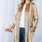 STRIPE VELVET LONG CARDIGAN - Rebel K Collective