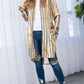 STRIPE VELVET LONG CARDIGAN - Rebel K Collective