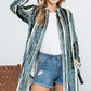 STRIPE VELVET LONG CARDIGAN - Rebel K Collective