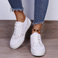 Suede Lace-Up Flat Sneakers - Rebel K Collective