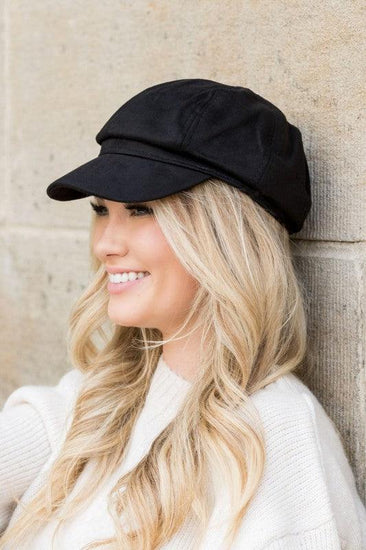 Suede Newsboy Cap - Rebel K Collective