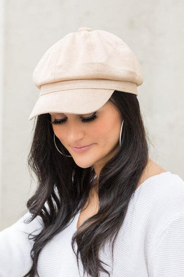 Suede Newsboy Cap - Rebel K Collective