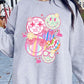 Summer Smile Face Graphic Fleece Sweatshirts - Rebel K Collective