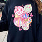 Summer Smile Face Graphic Fleece Sweatshirts - Rebel K Collective