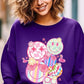 Summer Smile Face Graphic Fleece Sweatshirts - Rebel K Collective