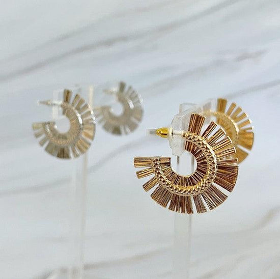 Sunburst Beauty Hoop Earrings - Rebel K Collective