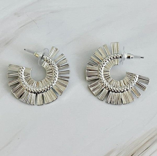 Sunburst Beauty Hoop Earrings - Rebel K Collective