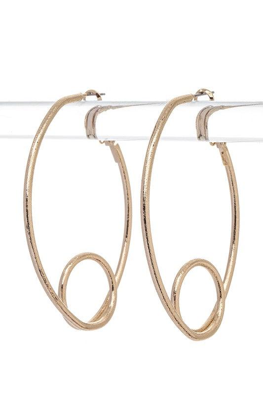 Swirl Circle Iconic Hoop Earrings - Rebel K Collective