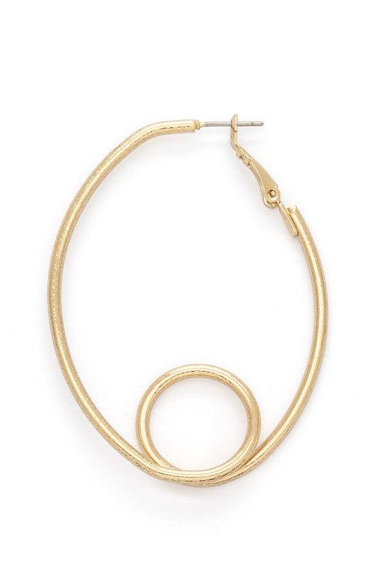 Swirl Circle Iconic Hoop Earrings - Rebel K Collective