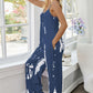 Tie-Dye Spaghetti Strap Jumpsuit with Pockets - Rebel K Collective