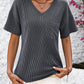 V-Neck Dropped Shoulder T-Shirt - Rebel K Collective