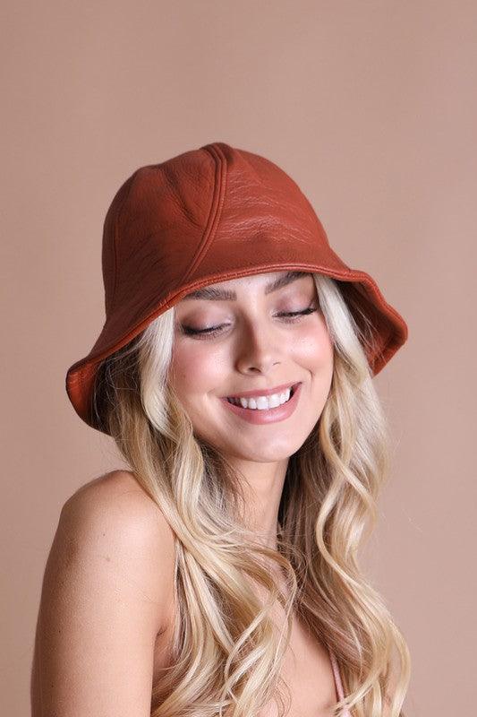 Vegan Leather Bucket Hat - Rebel K Collective