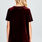 VELVET SEQUINCE POCKET BOXY TOP - Rebel K Collective