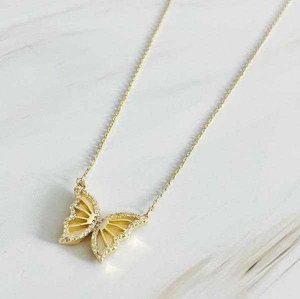 Vintage Glam Reversible Butterfly Necklace - Rebel K Collective