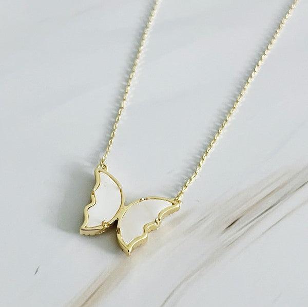 Vintage Glam Reversible Butterfly Necklace - Rebel K Collective