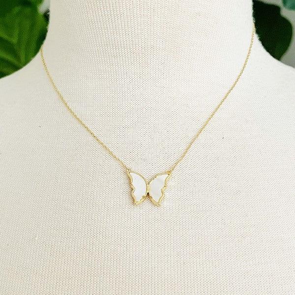 Vintage Glam Reversible Butterfly Necklace - Rebel K Collective