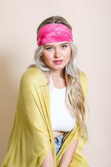 Wide Band Tie Dye Headwrap - Rebel K Collective