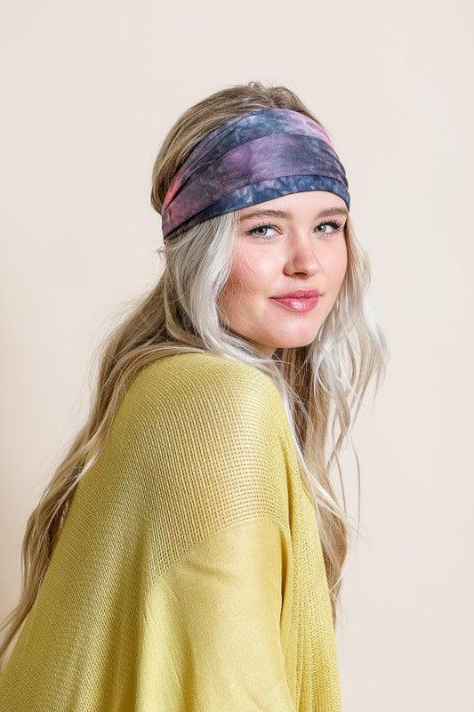 Wide Band Tie Dye Headwrap - Rebel K Collective