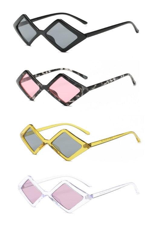 Women Diamond Shape Fashion Sunglasses - Rebel K Collective