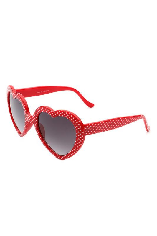 Women Mod Colorful Party Heart Shaped Sunglasses - Rebel K Collective