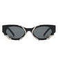 Women Round Snake Design Cat Eye Sunglasses - Rebel K Collective