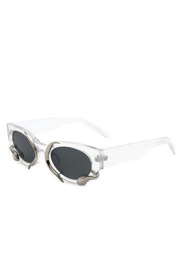 Women Round Snake Design Cat Eye Sunglasses - Rebel K Collective